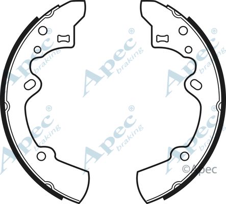 APEC BRAKING Piduriklotside komplekt SHU463